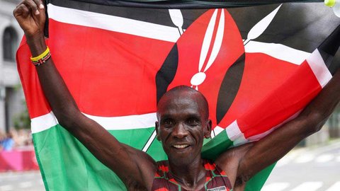 El keniano Kipchoge gana el maratón